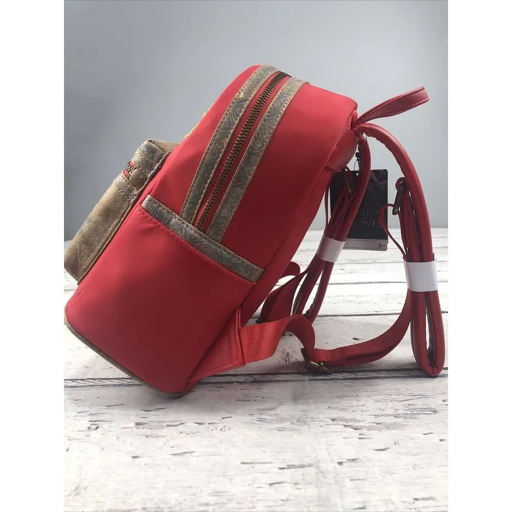 New Exclusive Game of Thrones Cersei Loungefly Mini Backpack‎ Red NWT